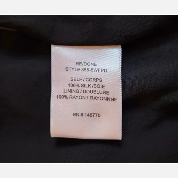 Re/Done "The 80's" Flirty Star Print Silk Mini Dress M NWT - Picture 6 of 7